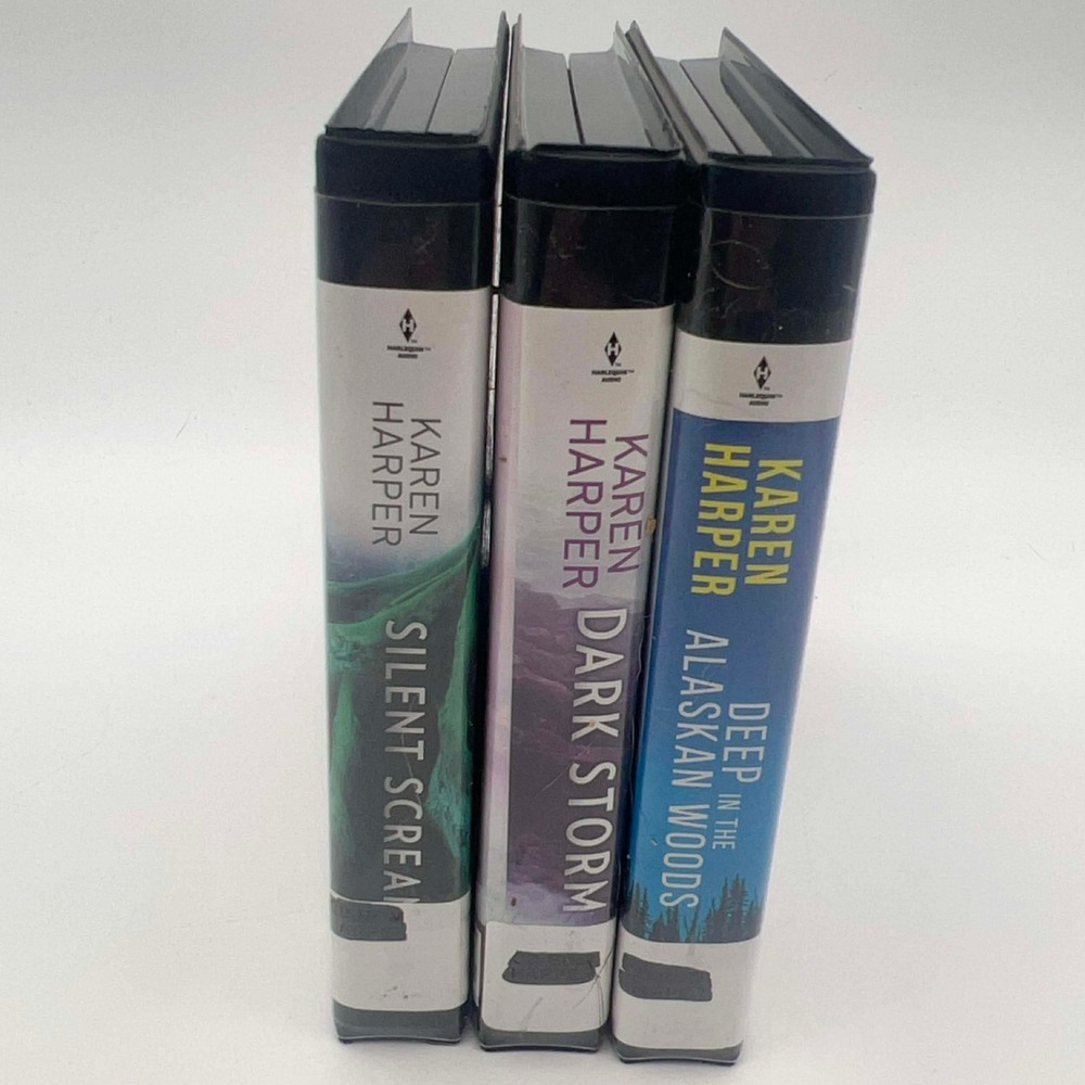 Karen Harper Audiobook Lot 3‎ Deep in the Alaskan Woods Dark Storm Silent Scream